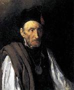 Theodore   Gericault Man with Delusions of Military Command oil on canvas